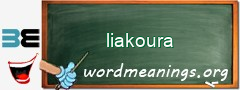 WordMeaning blackboard for liakoura